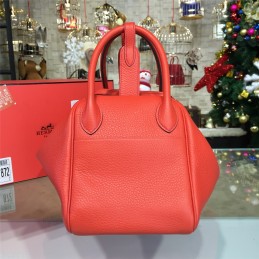Replica Hermes Coral Orange Lindy 30 Bag