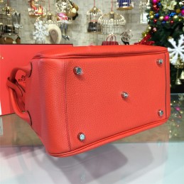 Replica Hermes Coral Orange Lindy 30 Bag