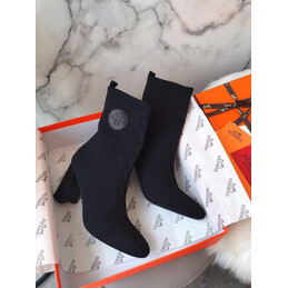 Replica Hermes Black Short Ankle Boot