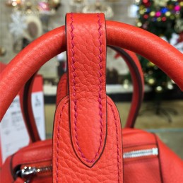 Replica Hermes Coral Orange Lindy 30 Bag