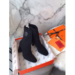 Replica Hermes Black Short Ankle Boot