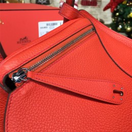 Replica Hermes Coral Orange Lindy 30 Bag