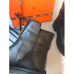 Replica Hermes Black Chelsea Ankle Boot