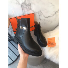 Replica Hermes Black Chelsea Ankle Boot