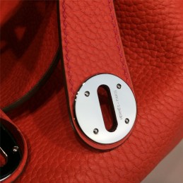 Replica Hermes Coral Orange Lindy 30 Bag