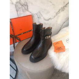 Replica Hermes Black Chelsea Ankle Boot