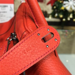 Replica Hermes Coral Orange Lindy 30 Bag