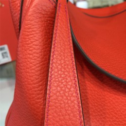 Replica Hermes Coral Orange Lindy 30 Bag
