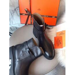 Replica Hermes Dark Brown Chelsea Ankle Boot