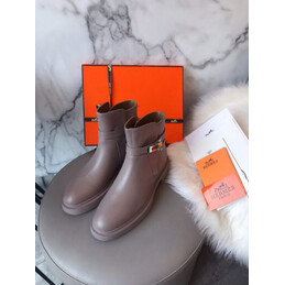Replica Hermes Gray Chelsea Ankle Boot