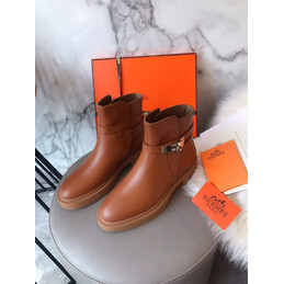 Replica Hermes Brown Chelsea Ankle Boot