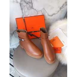 Replica Hermes Brown Chelsea Ankle Boot