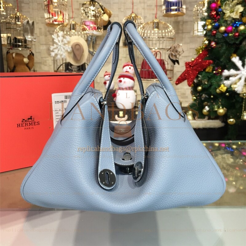 Replica Hermes Light Blue Lindy 30 Bag