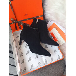 Replica Hermes Black Heeled Sock Boot