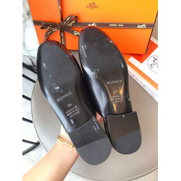 Replica Hermes Black H Buckle Loafer Gold Hardware
