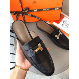Replica Hermes Black H Buckle Loafer Gold Hardware