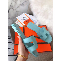 Replica Hermes Turquoise Oran Sandal
