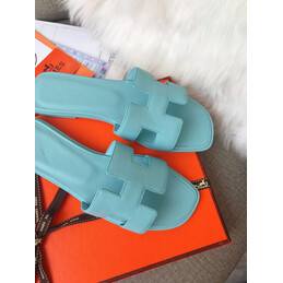 Replica Hermes Turquoise Oran Sandal