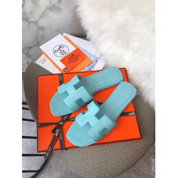 Replica Hermes Turquoise Oran Sandal