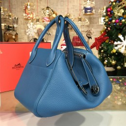 Replica Hermes Denim Blue Lindy 30 Bag