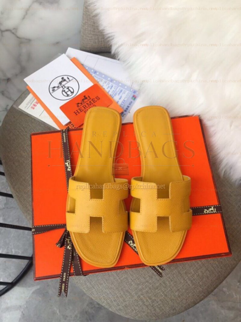 Replica Hermes Yellow Oran Sandal