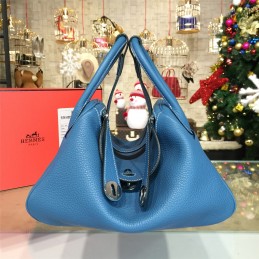 Replica Hermes Denim Blue Lindy 30 Bag