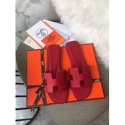 Replica Hermes Red Oran Sandal
