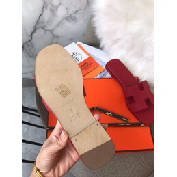 Replica Hermes Red Oran Sandal