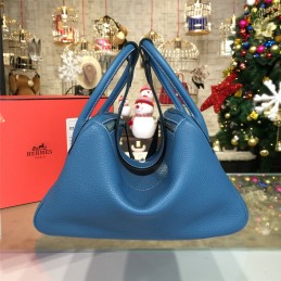 Replica Hermes Denim Blue Lindy 30 Bag