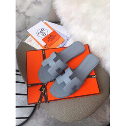 Replica Hermes Gray Smooth Oran Sandal