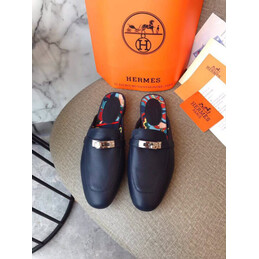 Replica Hermes Navy H Detail Loafer