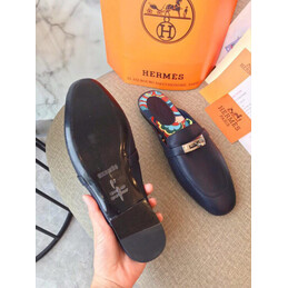 Replica Hermes Navy H Detail Loafer