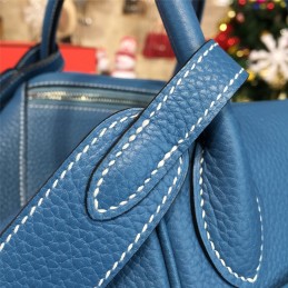 Replica Hermes Denim Blue Lindy 30 Bag