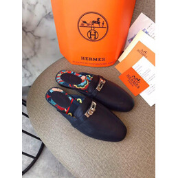Replica Hermes Navy H Detail Loafer