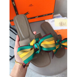 Replica Hermes Taupe Oran Sandal