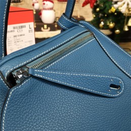 Replica Hermes Denim Blue Lindy 30 Bag