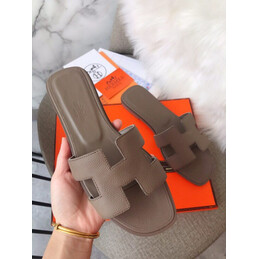 Replica Hermes Taupe Oran Sandal