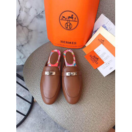 Replica Hermes Brown H Detail Loafer