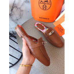 Replica Hermes Brown H Detail Loafer