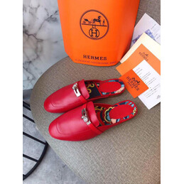 Replica Hermes Red H Detail Loafer