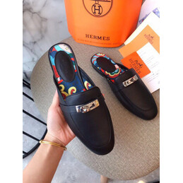 Replica Hermes Black H Detail Loafer