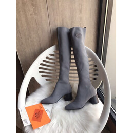 Replica Hermes Gray Tall Sock Boot
