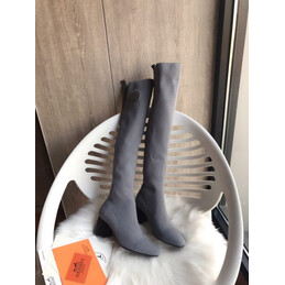 Replica Hermes Gray Tall Sock Boot