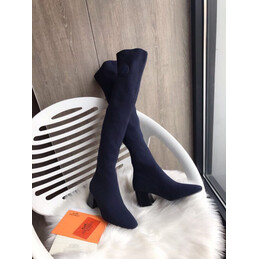 Replica Hermes Navy Tall Sock Boot