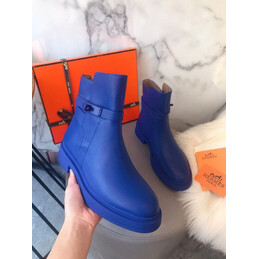 Replica Hermes Blue Chelsea Ankle Boot