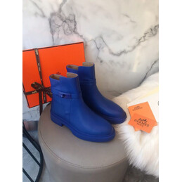 Replica Hermes Blue Chelsea Ankle Boot