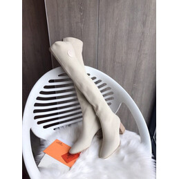 Replica Hermes Beige Knee High Stretch Boot