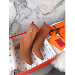Replica Hermes Tan Knee High Stretch Boot