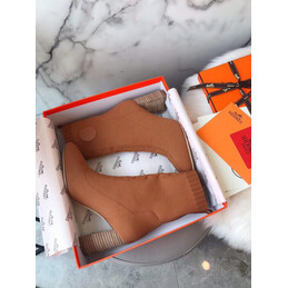Replica Hermes Tan Knee High Stretch Boot