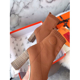 Replica Hermes Tan Knee High Stretch Boot